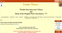 Desktop Screenshot of pazdarwinery.com
